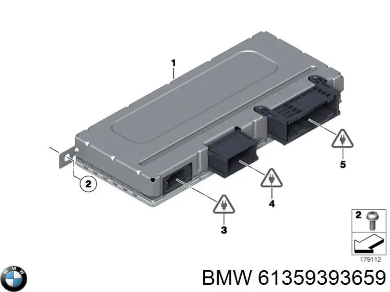 61359393659 BMW Módulo de direção (Centralina eletrônica) da rede de bordo