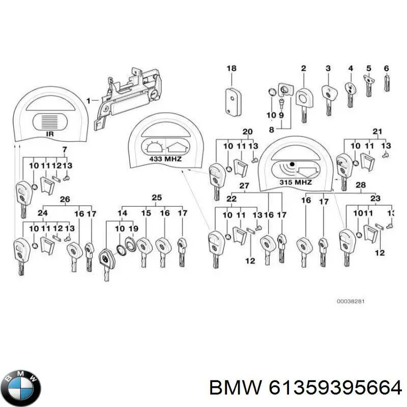 Compre 61359395664 BMW 