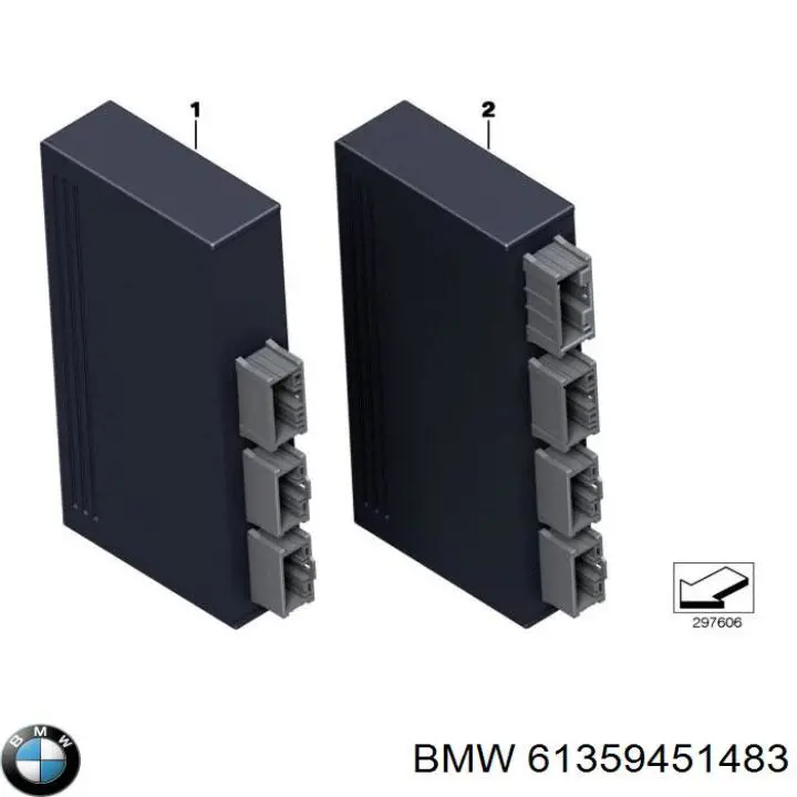 61359451483 BMW Módulo de direção (Centralina eletrônica) de abertura de tampa de porta-malas (de 3ª/5ª porta traseira)