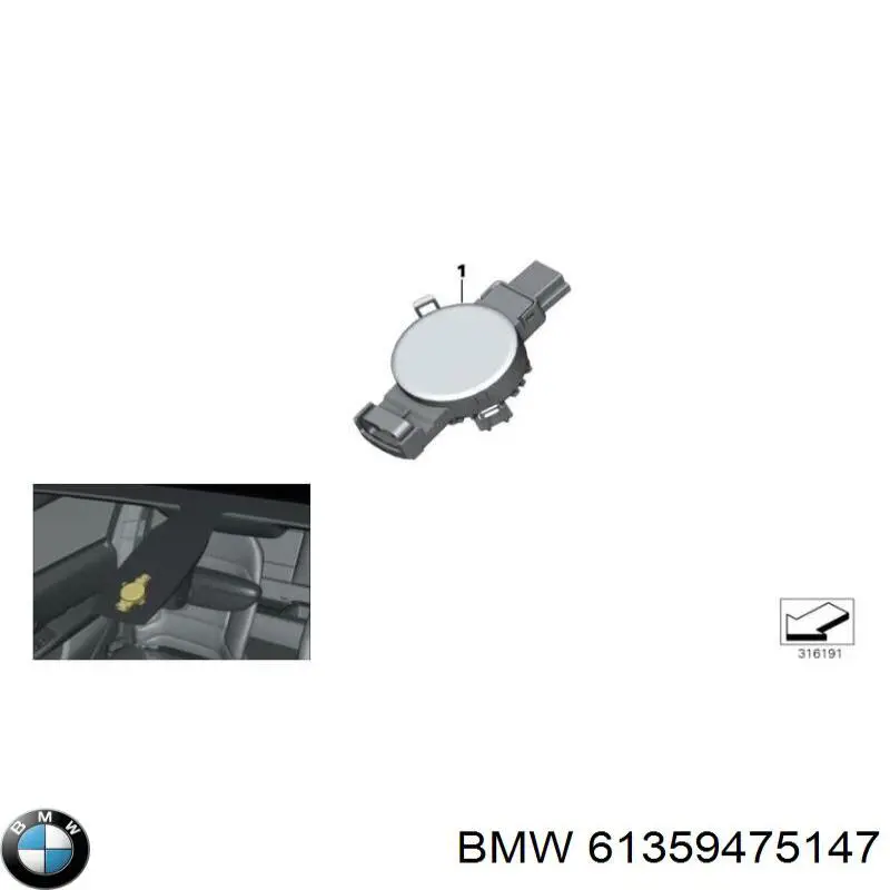 61359475147 BMW Sensor de chuva