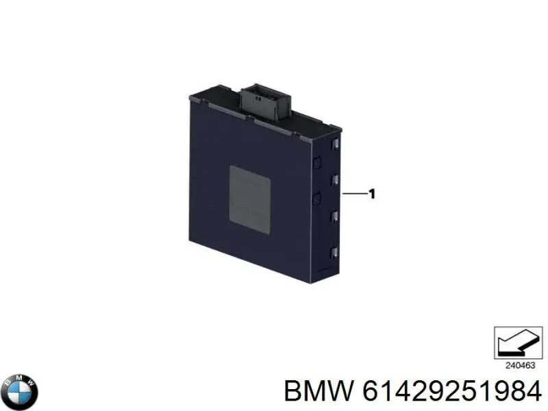 61429251984 BMW Unidade de encendido das velas de ignição (transformador de tensão)