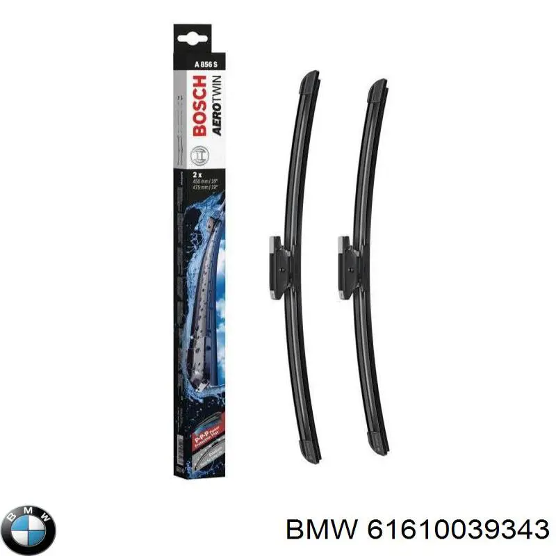 Compre 61610039343 BMW Limpa-pára-brisas do pára-brisas, kit de 2 un.