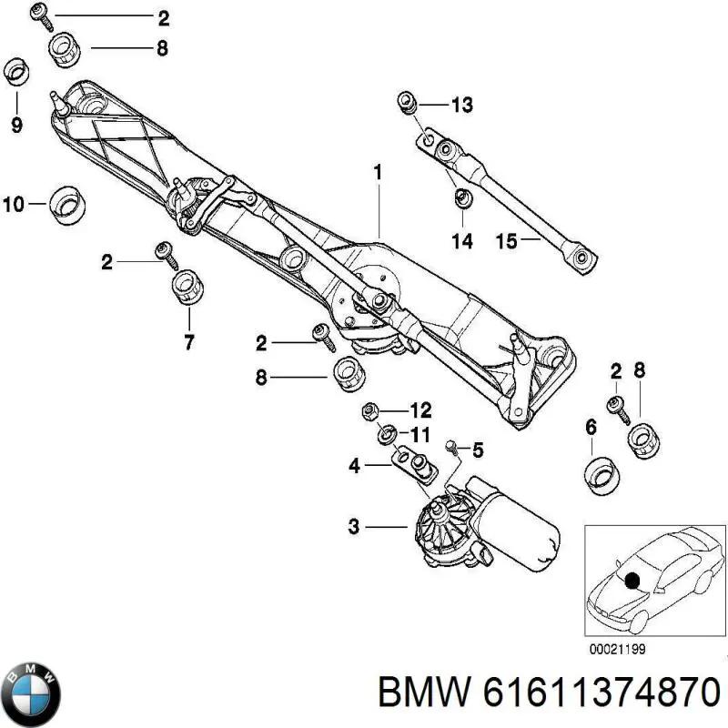 Compre 61611374870 BMW Consola do gerador