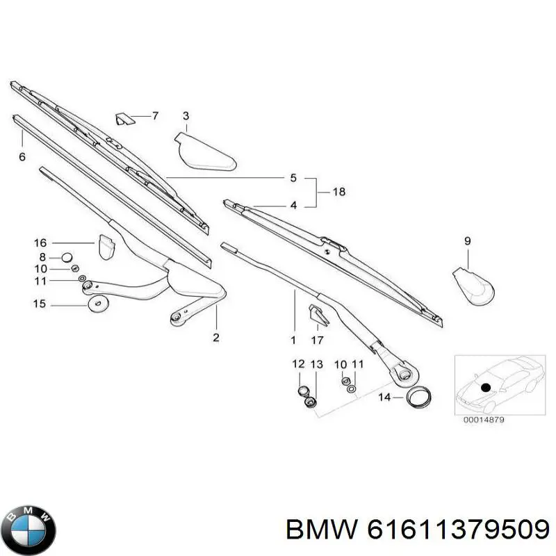 Compre 61611379509 BMW 