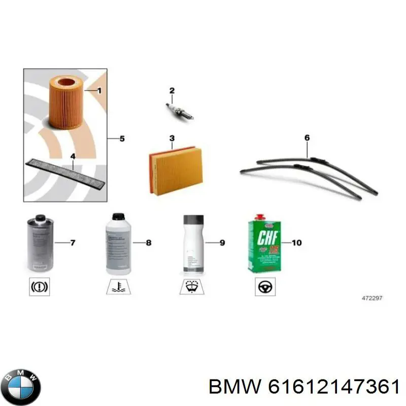 Limpa-pára-brisas do pára-brisas, kit de 2 un. BMW 61612147361 preço, a partir de 28,77 USD