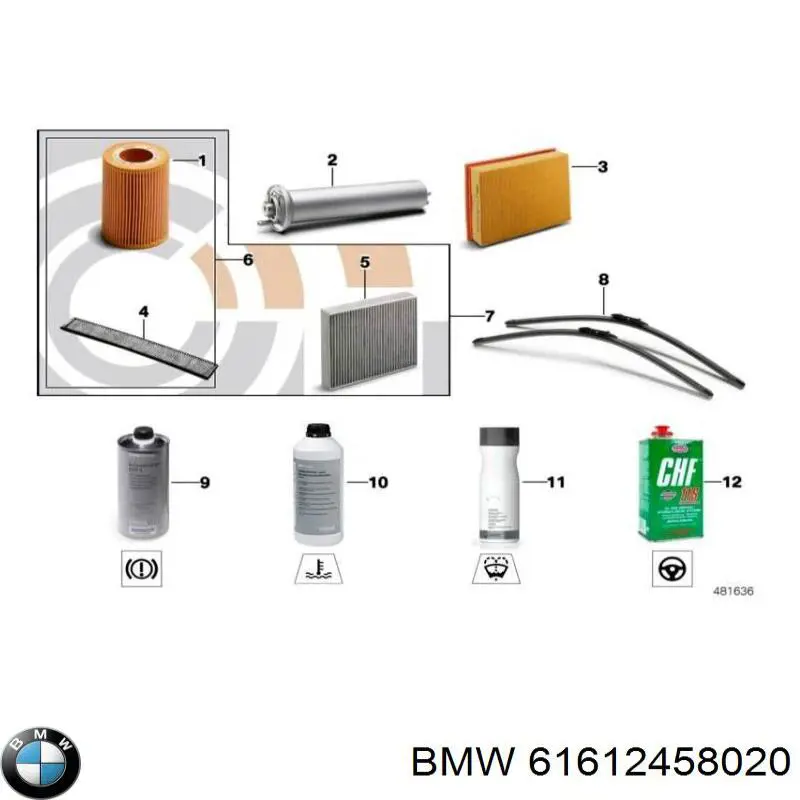  BMW 61612458020 preço, a partir de 54,93 USD