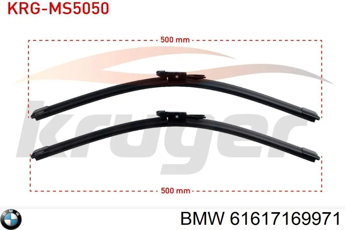 61617169971 BMW Braço de limpa-pára-brisas do pára-brisas