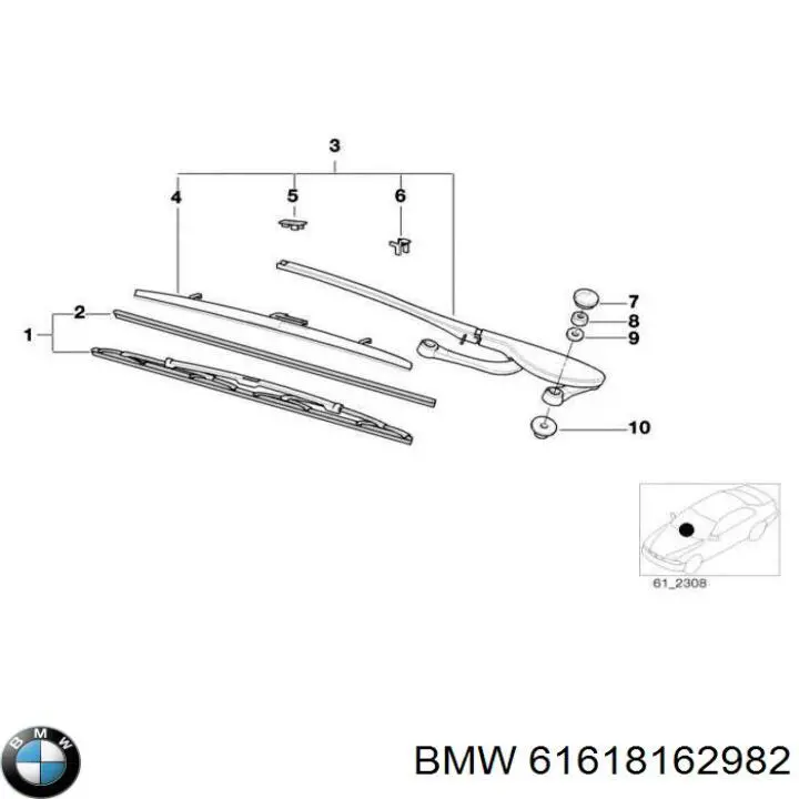  BMW 61618162982 preço, a partir de 12,17 USD