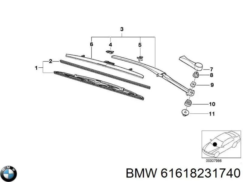  BMW 61618231740 preço, a partir de 9,61 USD