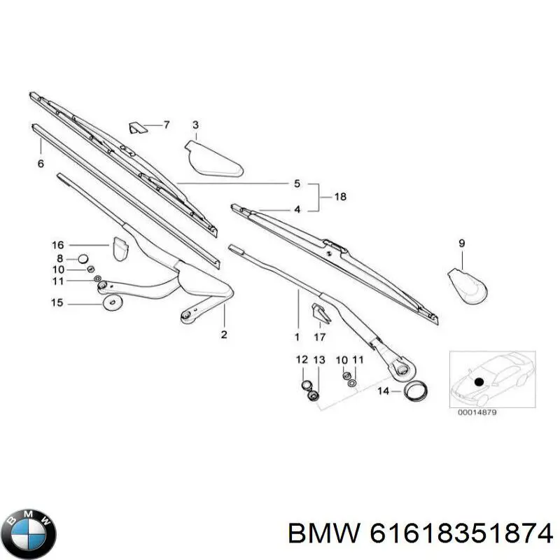 Compre 61618351874 BMW 