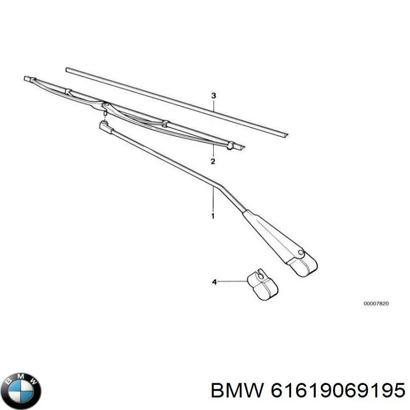 Compre 61619069195 BMW Limpa-pára-brisas do pára-brisas, kit de 2 un.