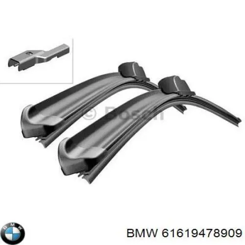 Limpa-pára-brisas do pára-brisas, kit de 2 un. 61619478909 BMW