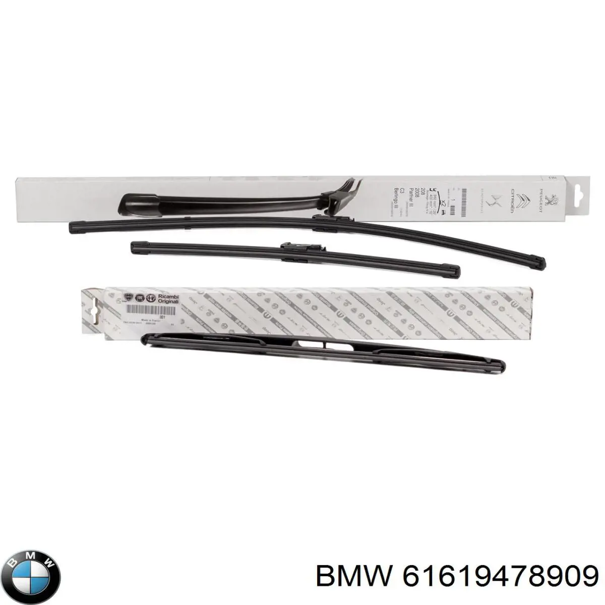 Compre 61619478909 BMW Limpa-pára-brisas do pára-brisas, kit de 2 un.