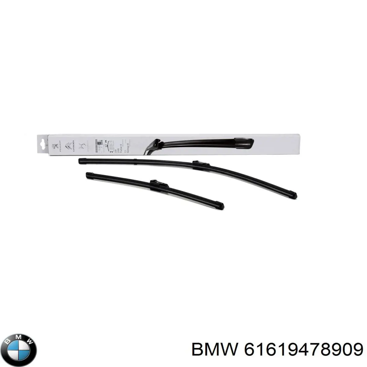 Compre 61619478909 BMW Limpa-pára-brisas do pára-brisas, kit de 2 un.