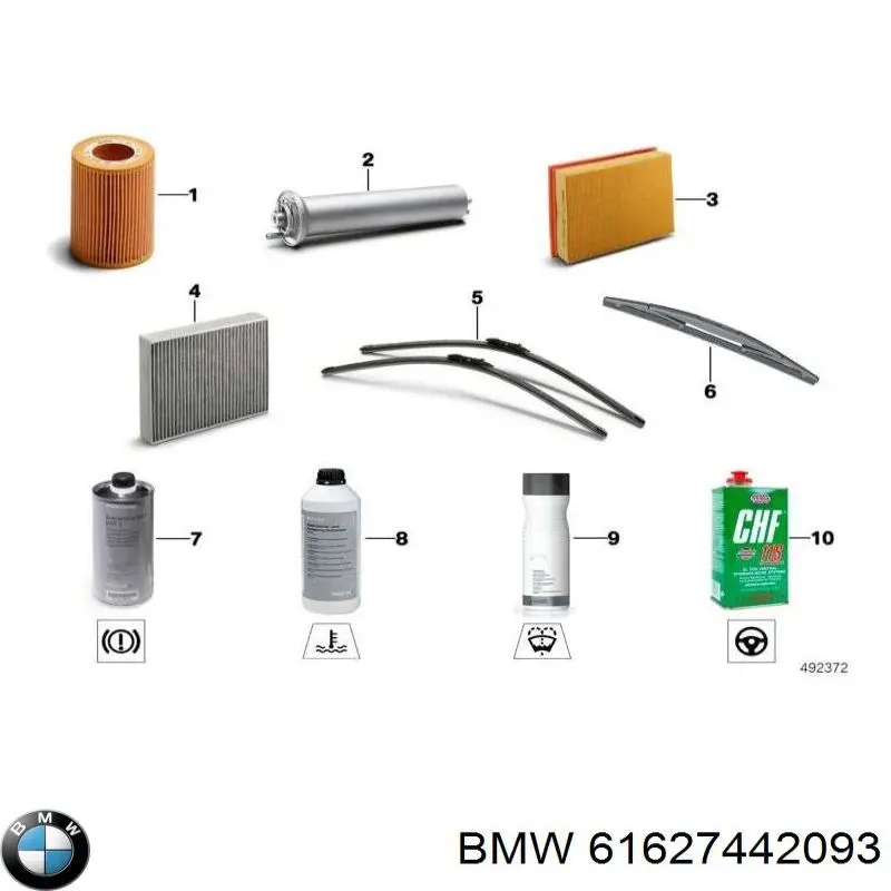 Limpa-pára-brisas de vidro traseiro BMW 61627442093 preço, a partir de 9,93 USD