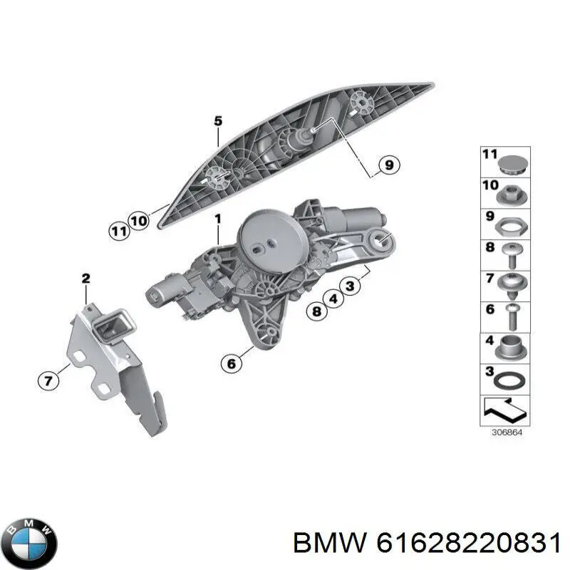 Trapézio de limpador pára-brisas BMW 61628220831 preço, a partir de 90,46 USD