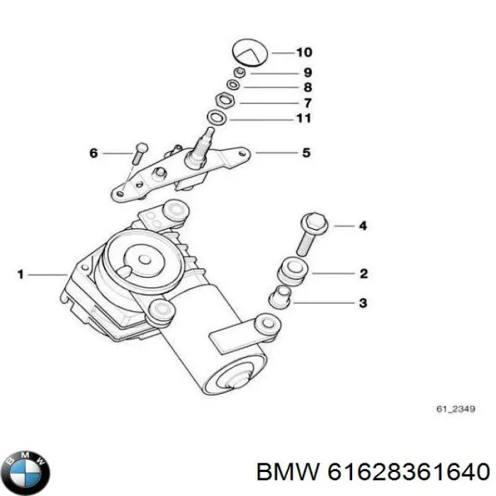Motor de limpador pára-brisas de vidro traseiro BMW 61628361640 preço, a partir de 36,61 USD