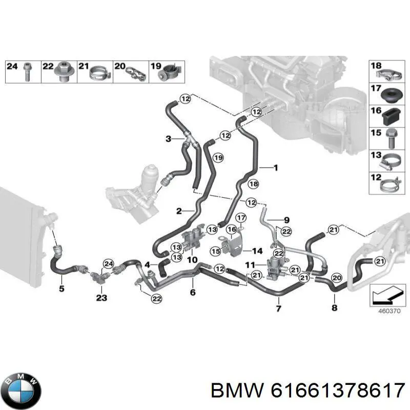  BMW 61661378617 preço, a partir de 15,36 USD