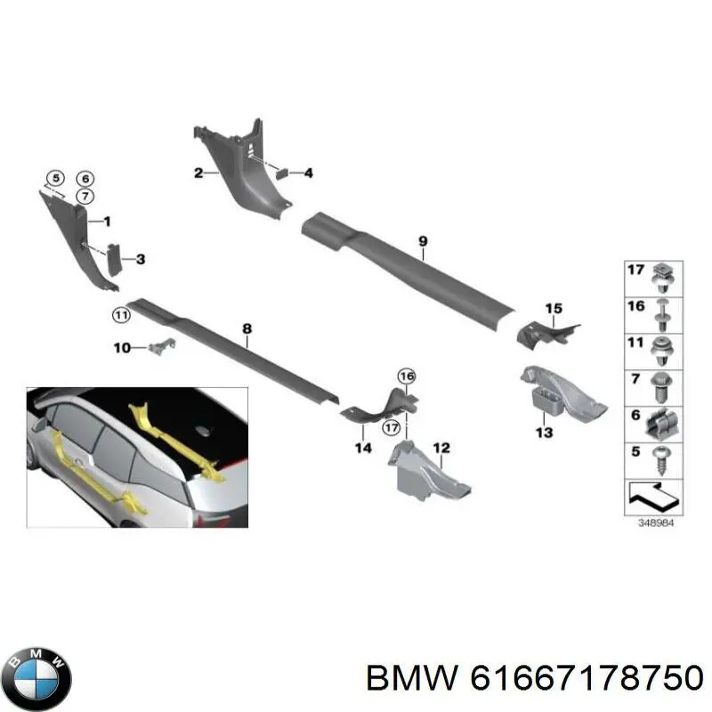 Compre 61667178750 BMW 