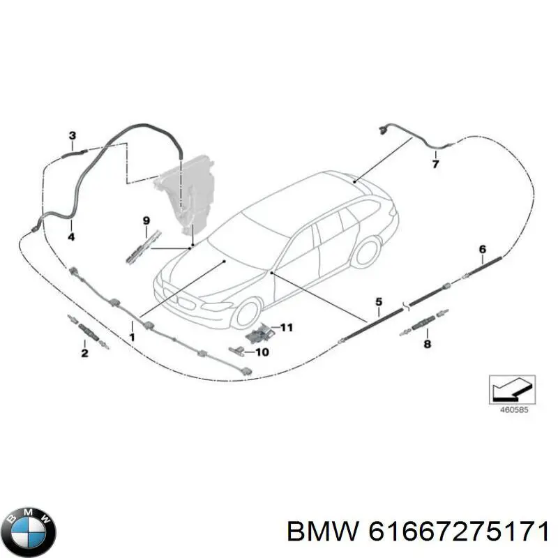 Injetor de fluido para lavador de pára-brisas BMW 61667275171 preço, a partir de 86,22 USD