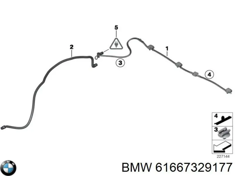 Mangueira de fluido para lavador das luzes BMW 61667329177 preço, a partir de 47,98 USD