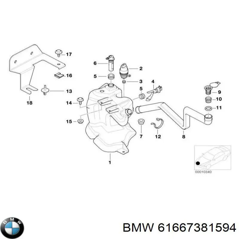  BMW 61667381594 preço, a partir de 88,09 USD