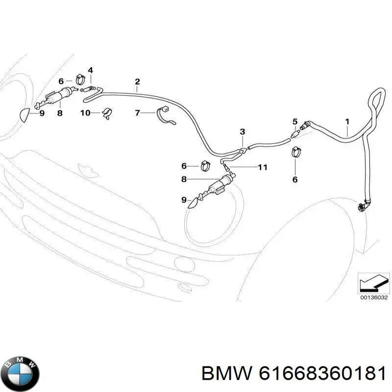 Compre 61668360181 BMW 