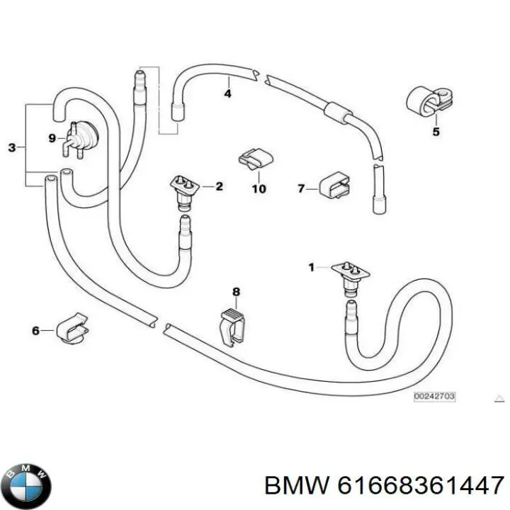 Compre 61668361447 BMW 