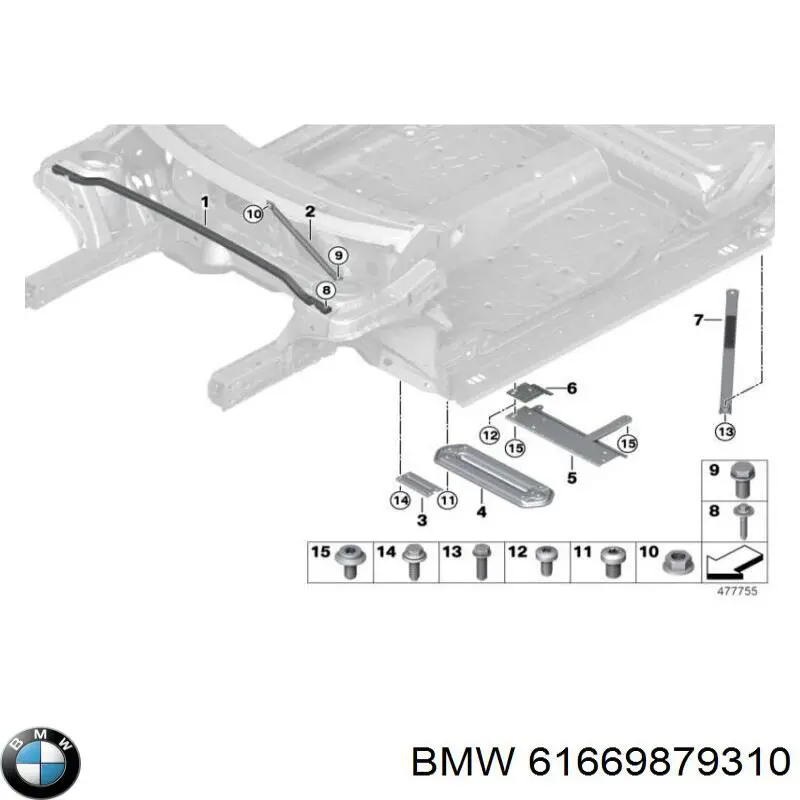 61669879310 BMW Tanque de fluido para lavador de vidro