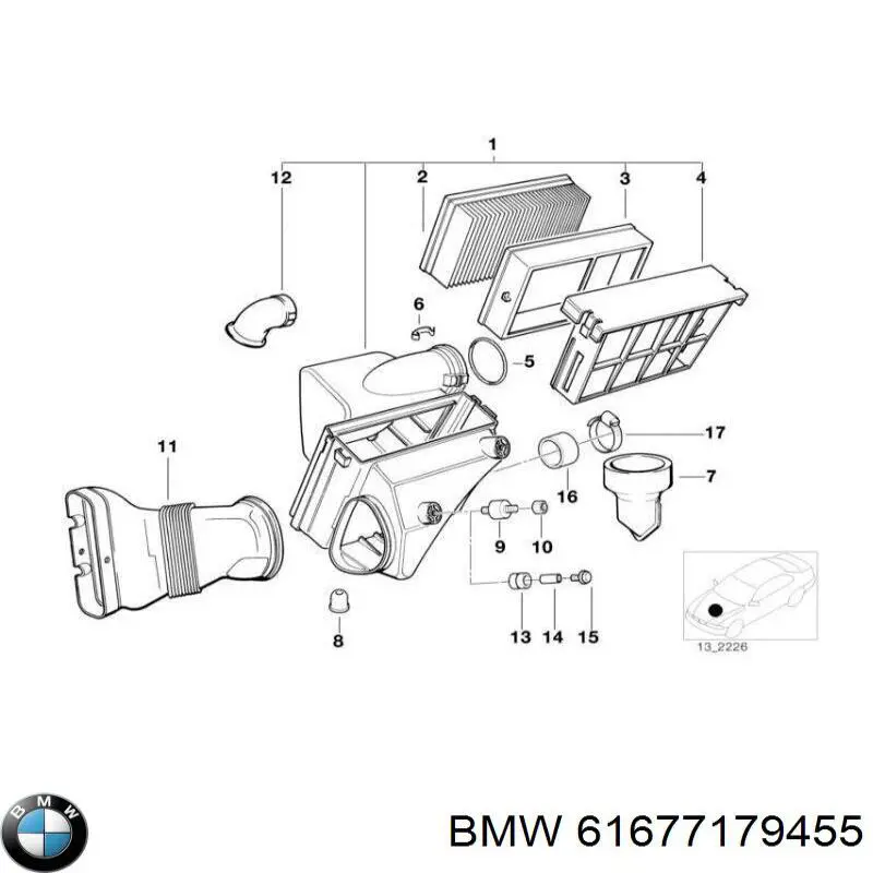 Compre 61677179455 BMW Tanque de fluido para lavador das luzes