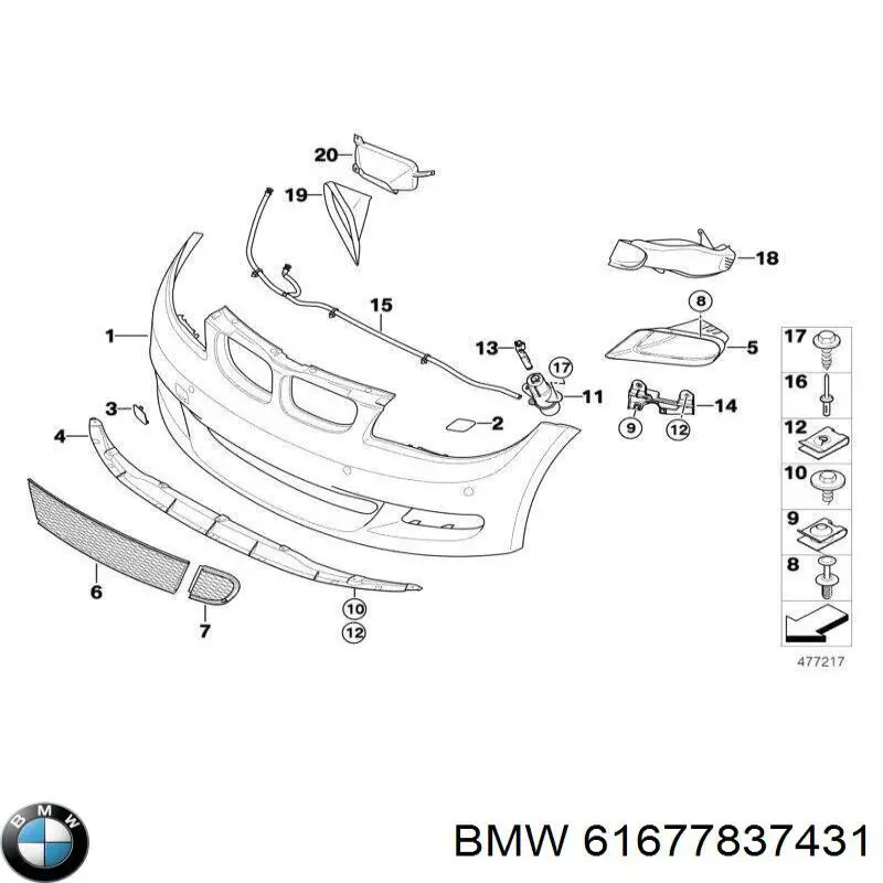  BMW 61677837431 preço, a partir de 19,51 USD