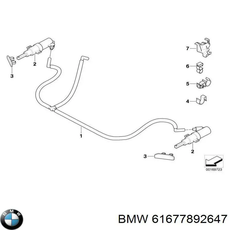 Placa sobreposta do injetor de fluido para lavador da luz dianteira BMW 61677892647 preço, a partir de 33,57 USD