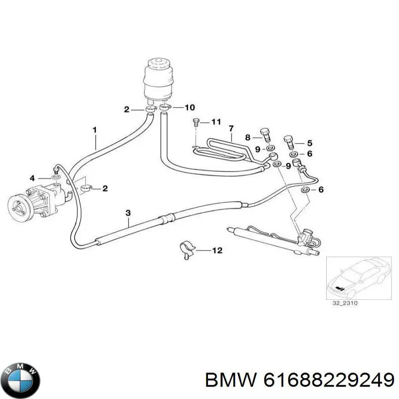  BMW 61688229249 preço, a partir de 14,99 USD