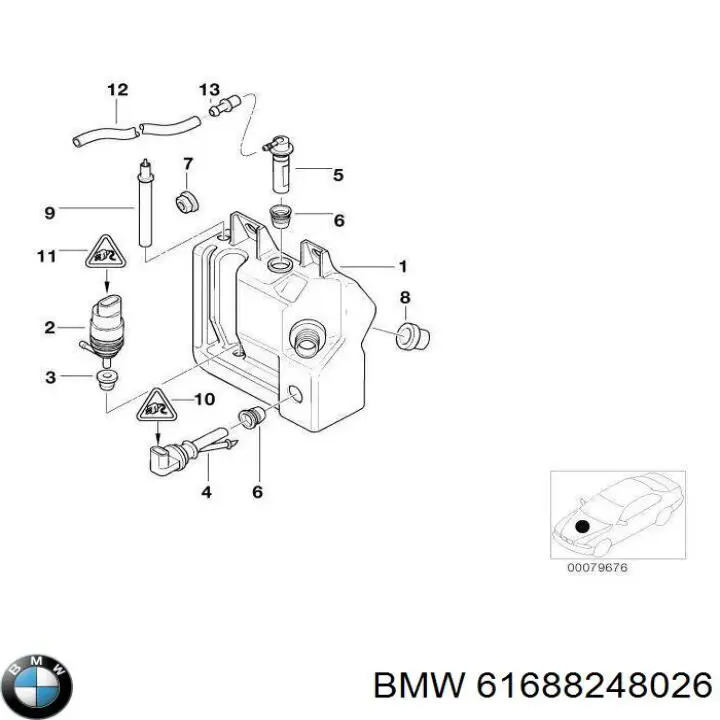  BMW 61688248026 preço, a partir de 9,68 USD
