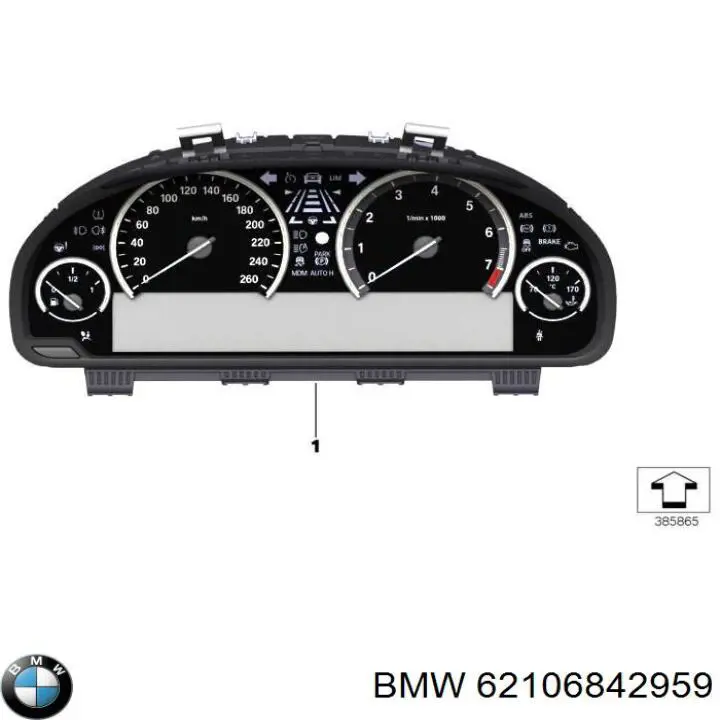 Painel de instrumentos (quadro de instrumentos) BMW 62108795218 preço, a partir de 731,01 USD