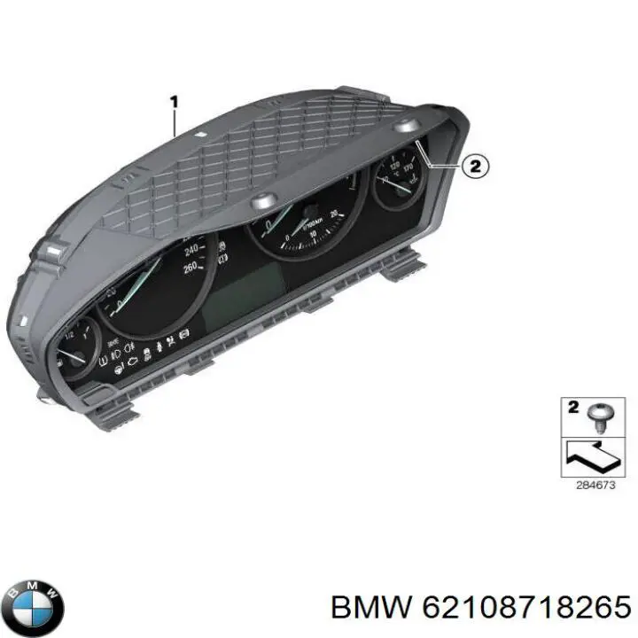 62108803152 BMW Painel de instrumentos (quadro de instrumentos)