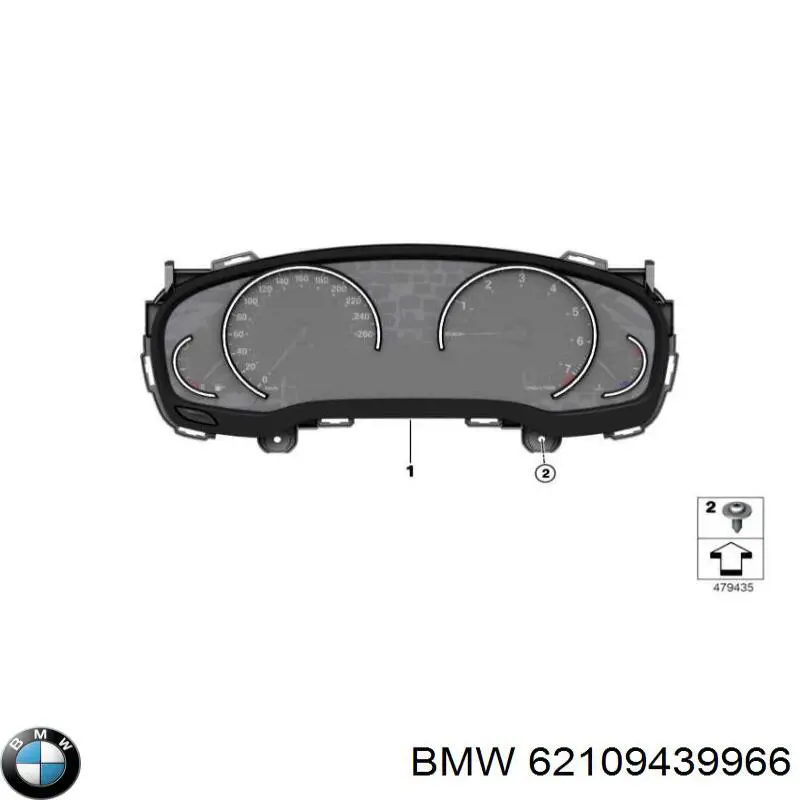 Painel de instrumentos (quadro de instrumentos) BMW 62109842916 preço, a partir de 684,43 USD
