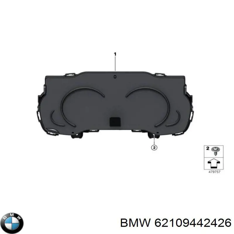 62109442426 BMW Painel de instrumentos (quadro de instrumentos)