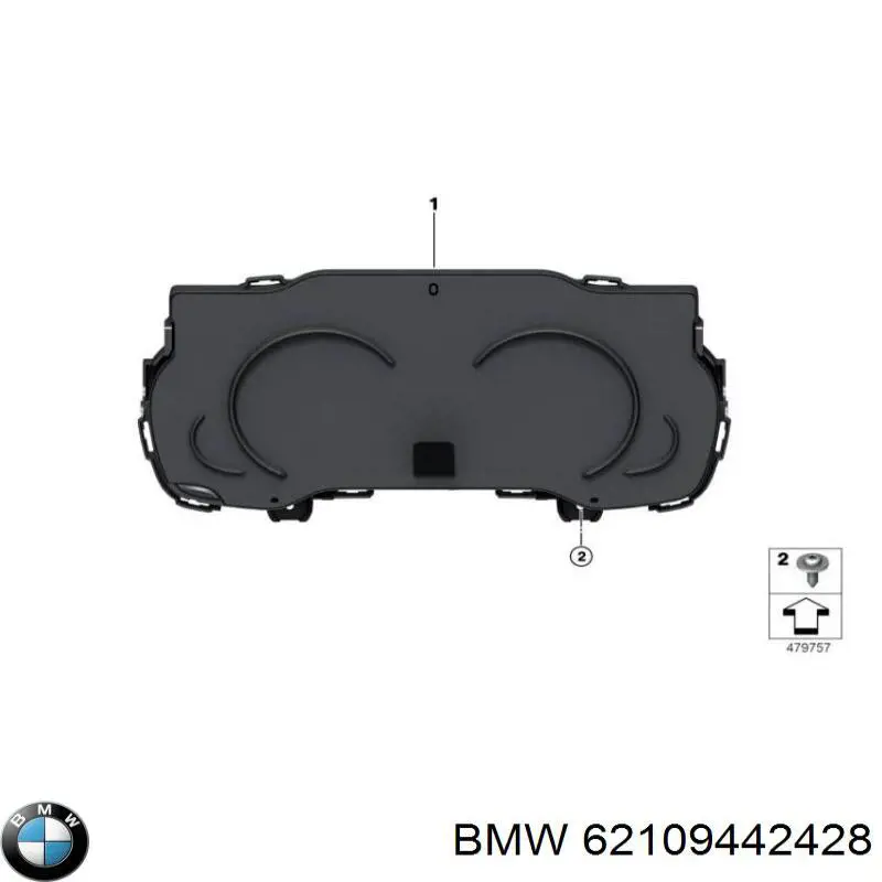 62109442428 BMW Painel de instrumentos (quadro de instrumentos)