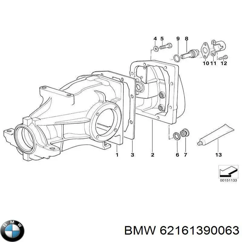 62161390063 BMW Sensor de velocidade