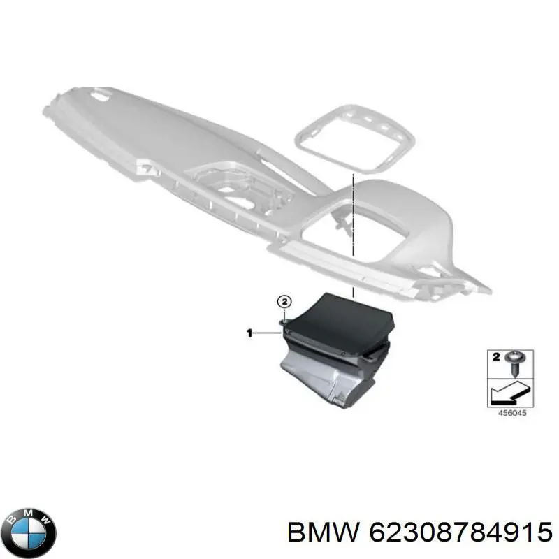 62308784915 BMW Tela de projeção no para-brisa