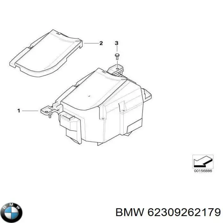 62309262179 BMW Tela de projeção no para-brisa