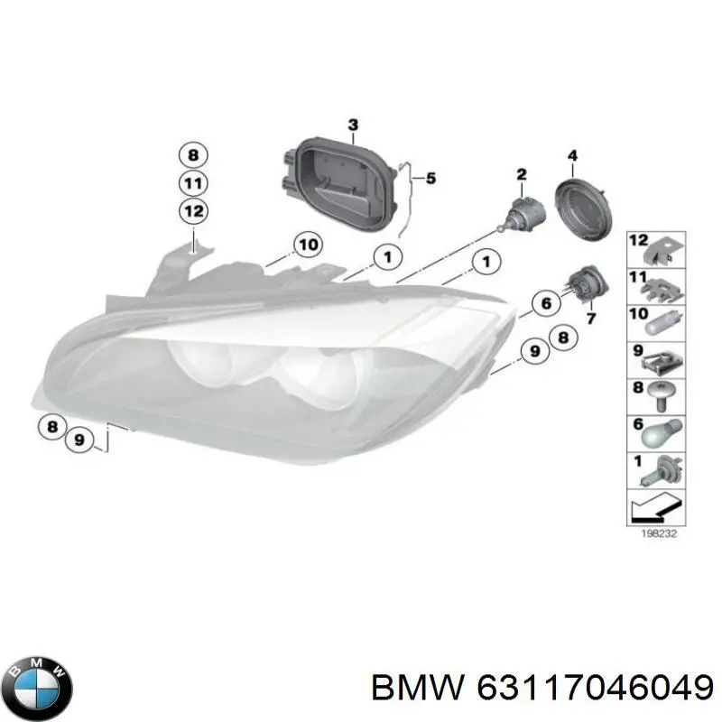 Corretor da luz BMW 63117046049 preço, a partir de 70,04 USD