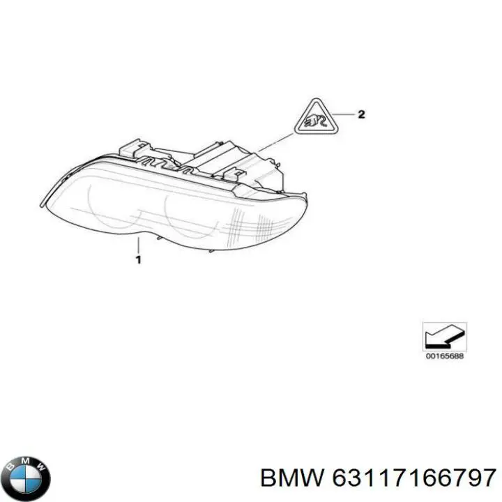 63117166797 BMW Luz esquerda