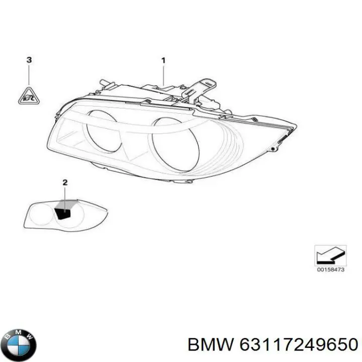 Compre 63117249650 BMW Luz direita