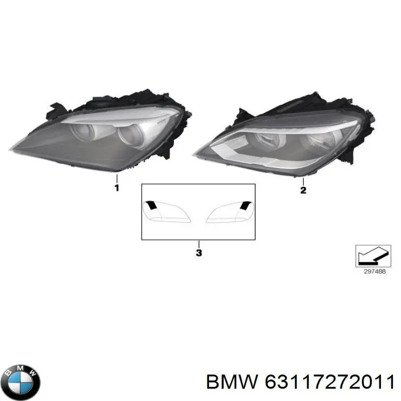 63117272011 BMW Luz esquerda