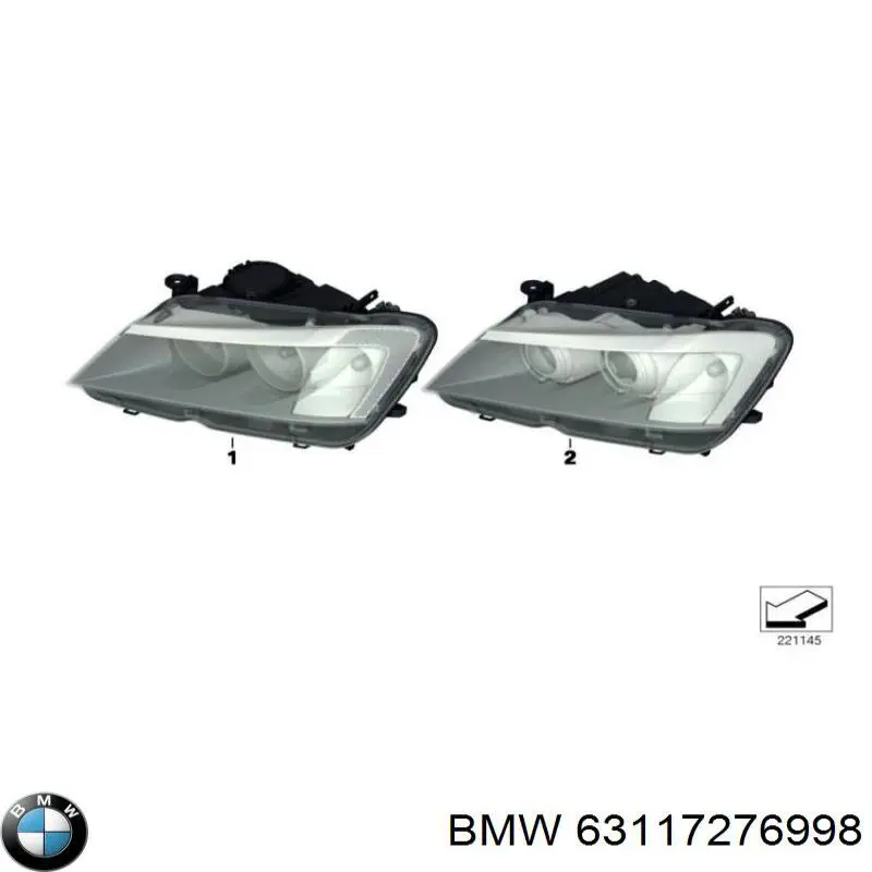 63117276998 BMW Luz direita