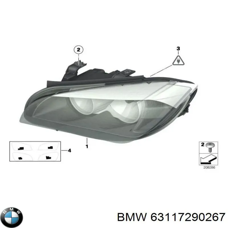 Luz esquerda BMW 63117290267 preço, a partir de 657,78 USD