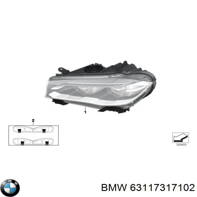 63117317102 BMW Luz direita
