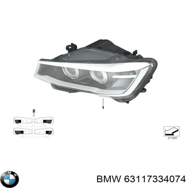 7334074 BMW Luz direita